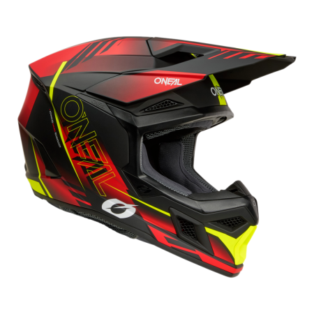 Мотошлем кроссовый O'NEAL 3Series Haze (черный/красный, M)