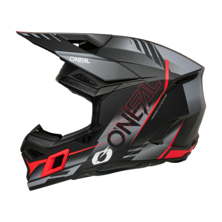 Мотошлем кроссовый O'NEAL 3Series Haze (черный/серый, XL)