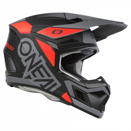 Мотошлем кроссовый O'NEAL 3Series Vision V.24 (серый/красный, XL)