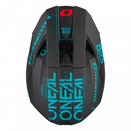 Мотошлем кроссовый O'NEAL 3Series Static (черный/бирюзовый, L)