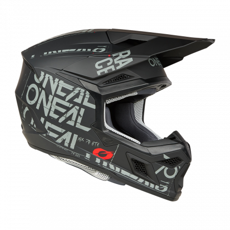 Мотошлем кроссовый O'NEAL 3Series Static (черный/серый, M)