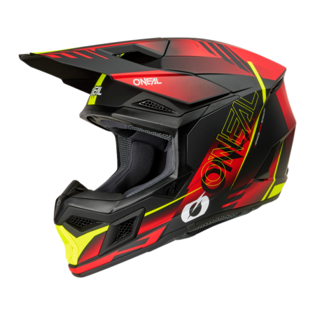 Мотошлем кроссовый O'NEAL 3Series Haze (черный/красный, M)