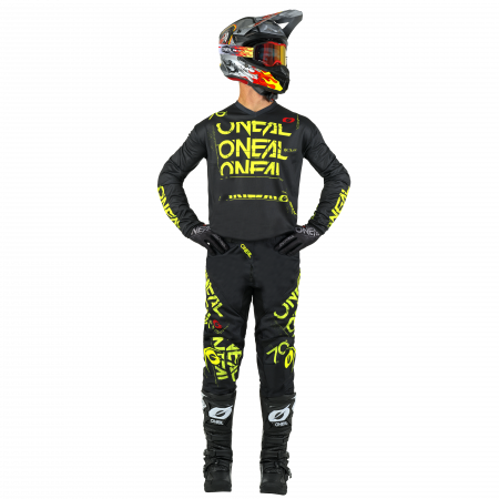 Мотоштаны кросс-эндуро O'NEAL Element Static V.25, мужской(ие) (черный/желтый, 30/46)