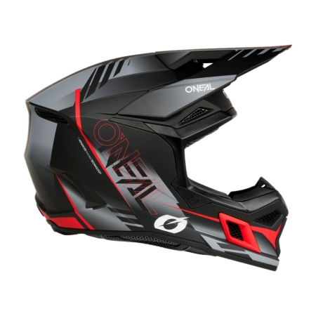 Мотошлем кроссовый O'NEAL 3Series Haze (черный/серый, XL)