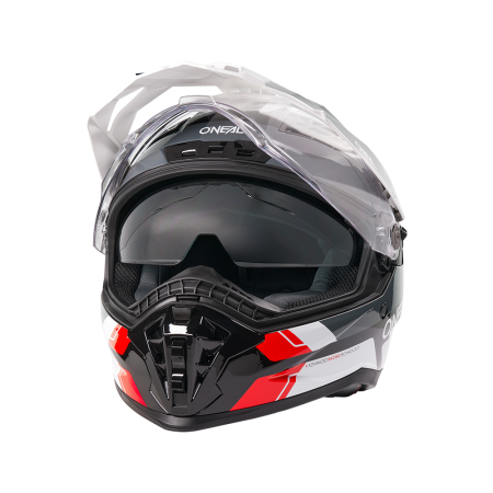 Мотошлем эндуро O'NEAL D-SRS Nomad, глянец (черный/красный, S)