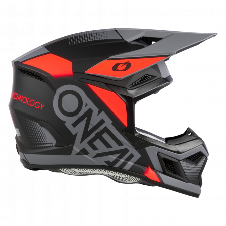 Мотошлем кроссовый O'NEAL 3Series Vision V.24 (серый/красный, XL)