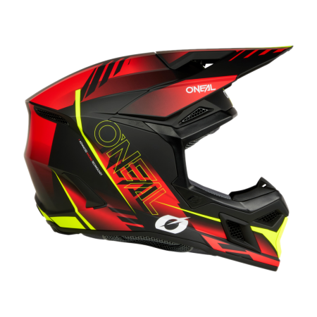 Мотошлем кроссовый O'NEAL 3Series Haze (черный/красный, M)