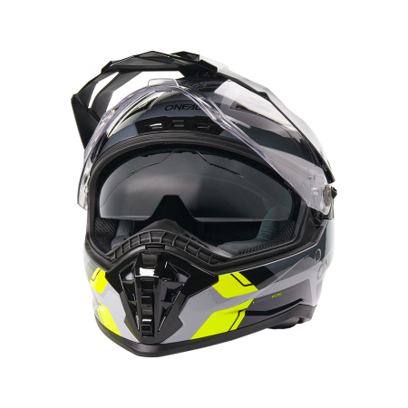 Мотошлем эндуро O'NEAL D-SRS Nomad, глянец (черный/зеленый, M)