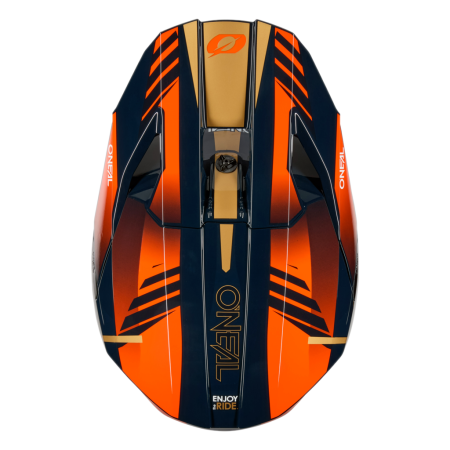 Мотошлем кроссовый O'NEAL 3Series Haze (синий/оранжевый, L)